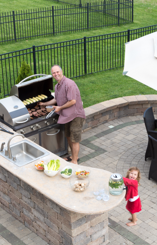 outdoor kitchen masonry laughter family hardscapes asheville nc Laughter Family Hardscapes outdoor living project